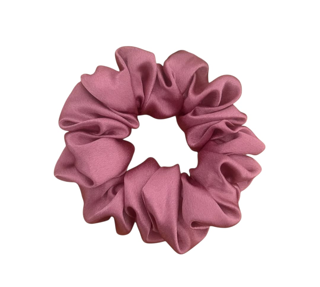 photo of a pink scrunchie